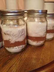 brownie mix in a jar