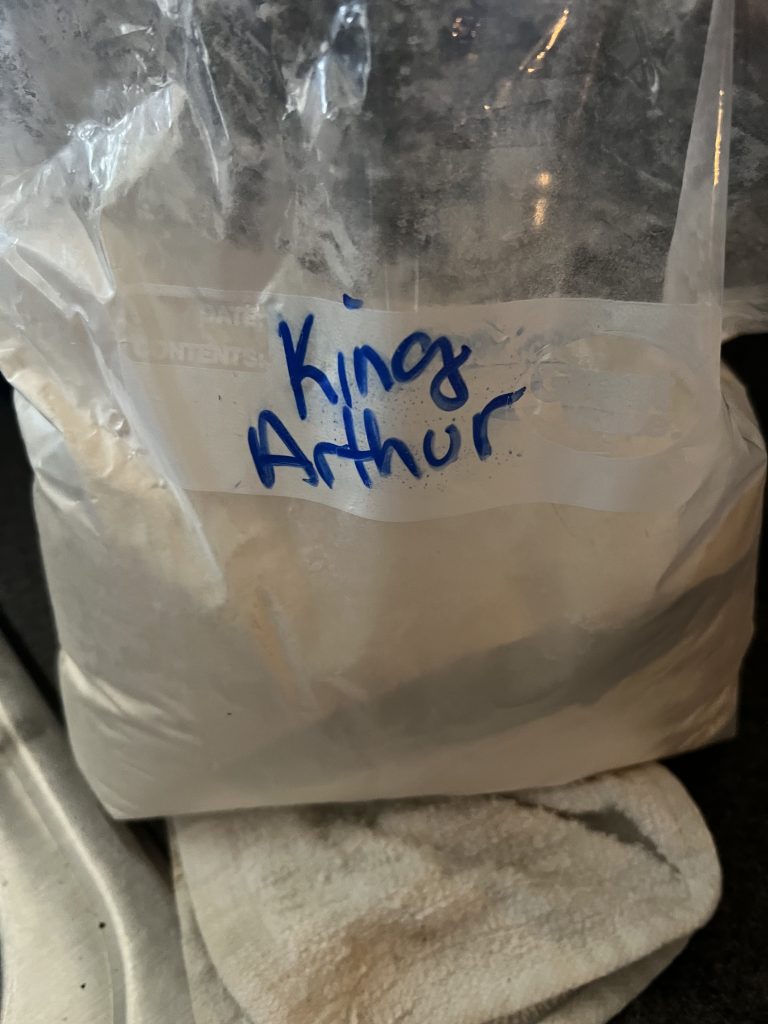 King Arthur flour that I keep in the freezer